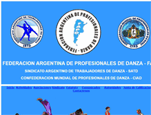 Tablet Screenshot of federacionargentina.org